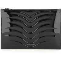 Genti de mana Patent Leather Flat Pouch Barbati