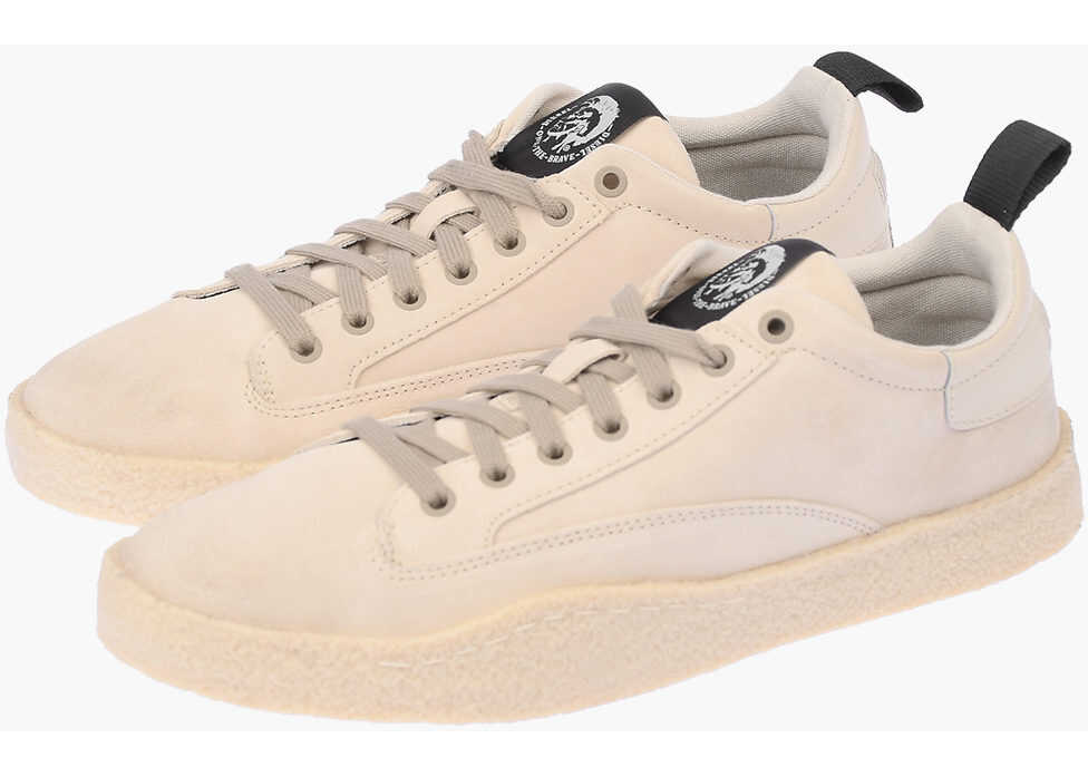 Diesel Leather S-Clever Ll Sneakers* Beige