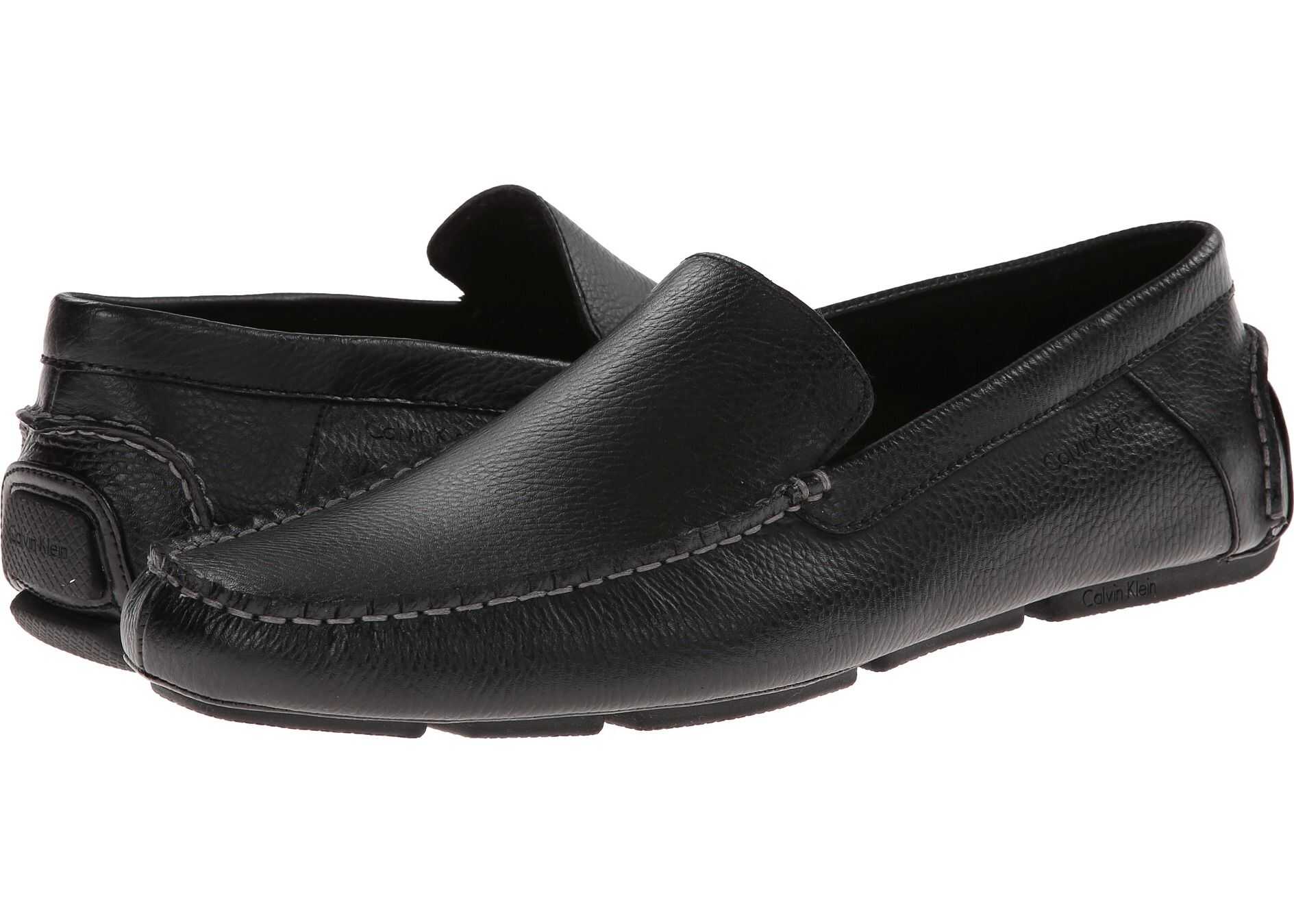 Calvin Klein Menton Black Tumbled Leather