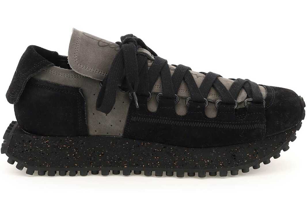 Acne Studios Suede Leather Sneakers BD0202 GREY BLACK