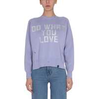 Pulovere Sweater With Lurex Logo Femei