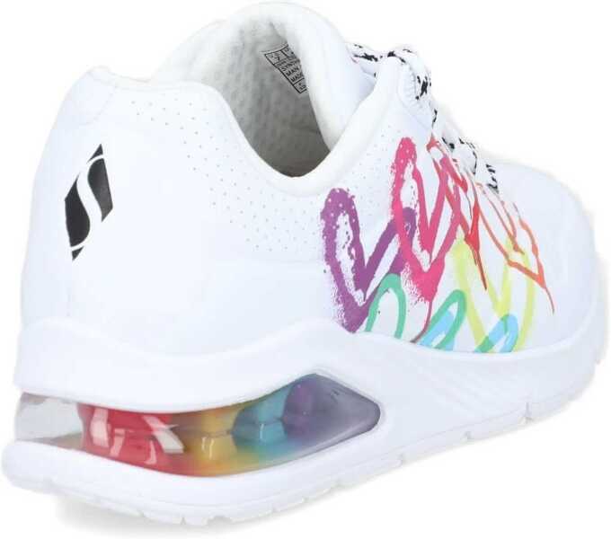 Sneakers SKECHERS Uno 2 - Floating Love White Femei (BM 8807472) 3