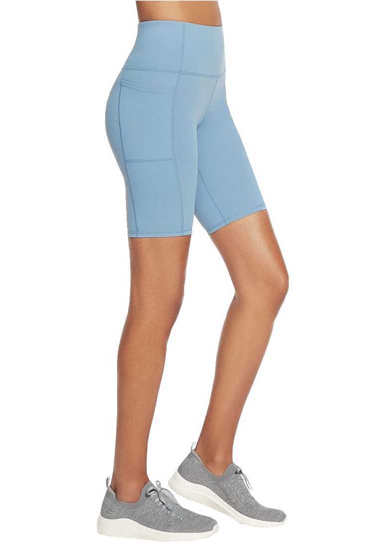 Pantaloni scurti SKECHERS Go Walk High Waisted Bike Short Blue Femei (BM 8807736) 2