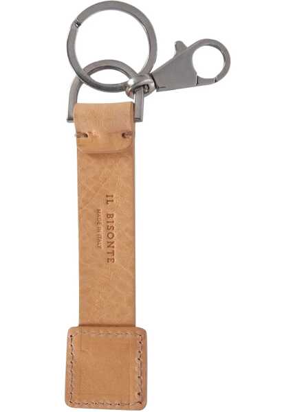 Brelocuri IL BISONTE Leather Key Ring BEIGE Barbati (BM 8809014) 2