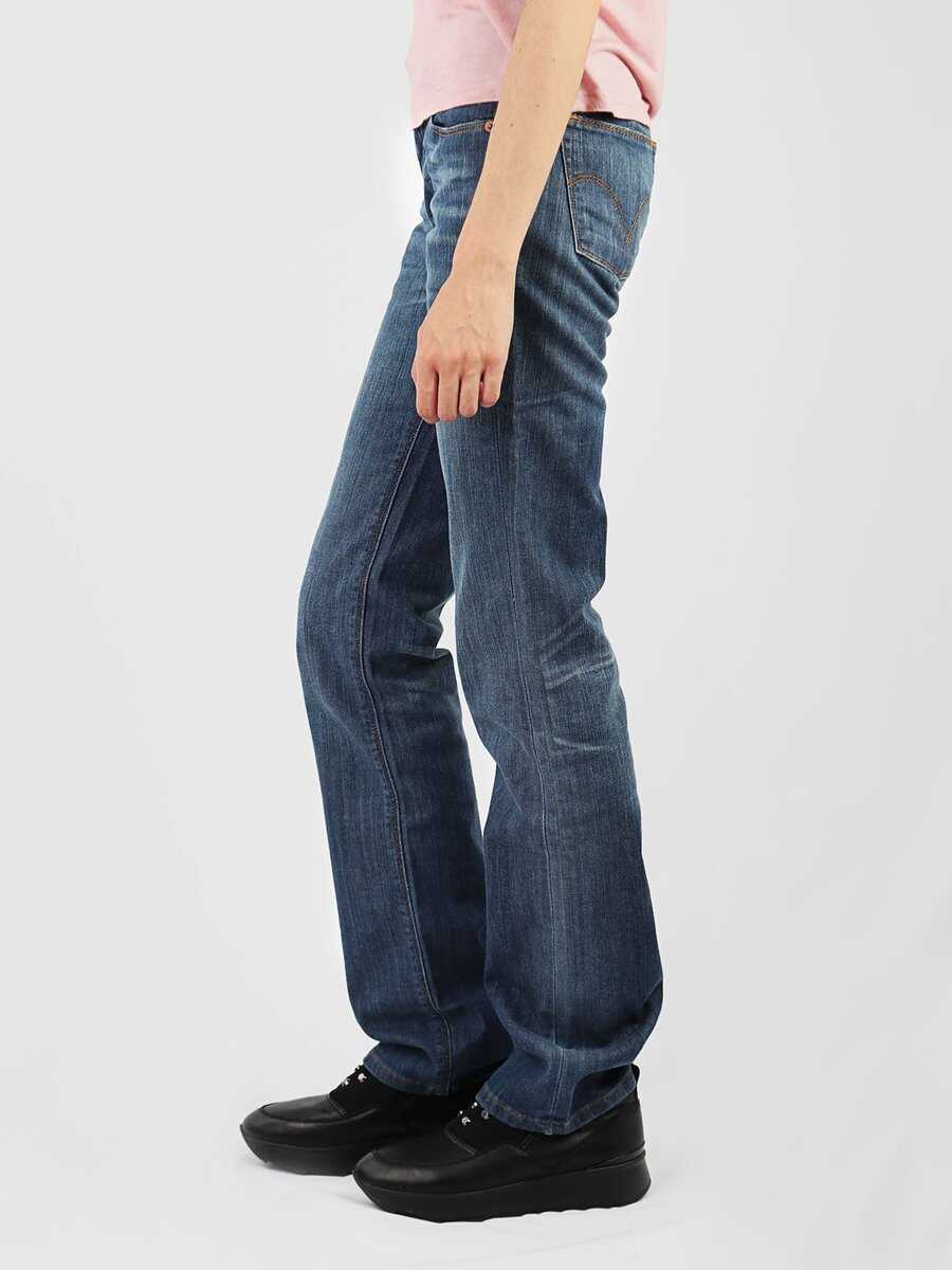 Blugi evazati Levis Standard 570 straight fit Blue Femei (BM 8809755) 2