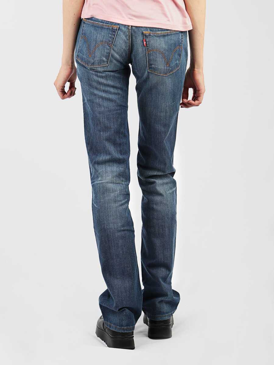 Blugi evazati Levis Standard 570 straight fit Blue Femei (BM 8809755) 3