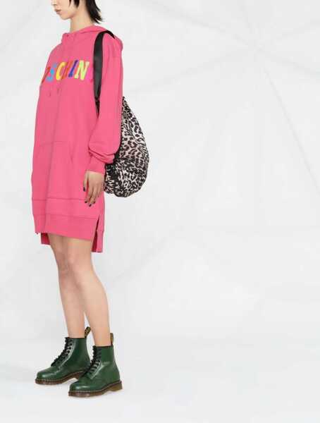Rochii casual Moschino Dress With Multicolor Flocked Logo FUCHSIA Femei (BM 8810232) 2