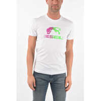 Tricouri Cotton T-Diegos-E30 T-Shirt With Shaded Print Barbati