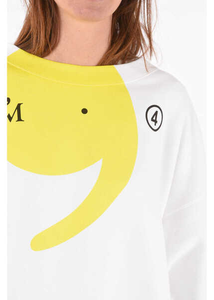 Bluze de trening Maison Margiela Mm1 Oversized Sweatshirt With Print White Femei (BM 8814189) 3