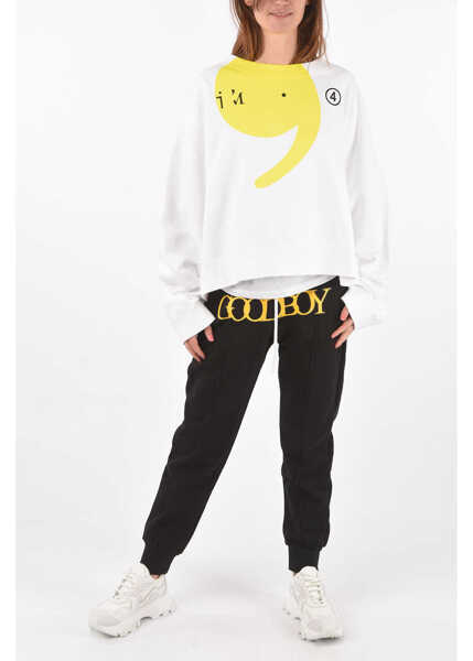 Bluze de trening Maison Margiela Mm1 Oversized Sweatshirt With Print White Femei (BM 8814189) 4
