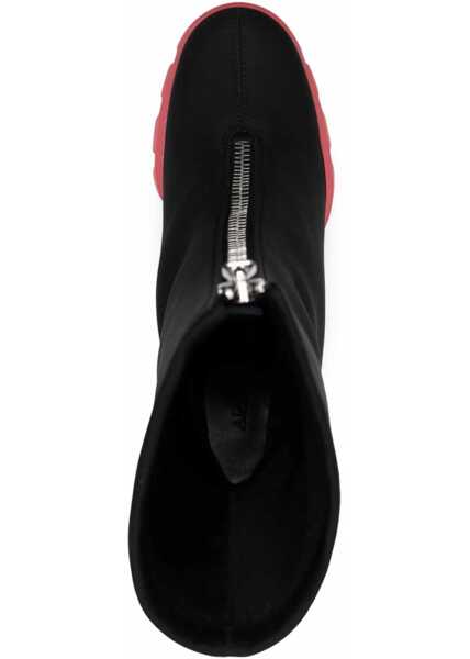 Cizme scurte Alexander McQueen Slim Tread Boots BLACK Femei (BM 8815857) 4