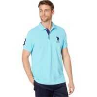 Tricouri Polo Slim Fit Big Horse Polo w/ Stripe Collar Barbati