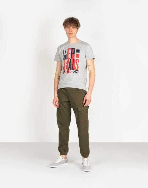 Pantaloni casual Pepe Jeans Landan PM211430 Khaki Barbati (BM 8817228) 2