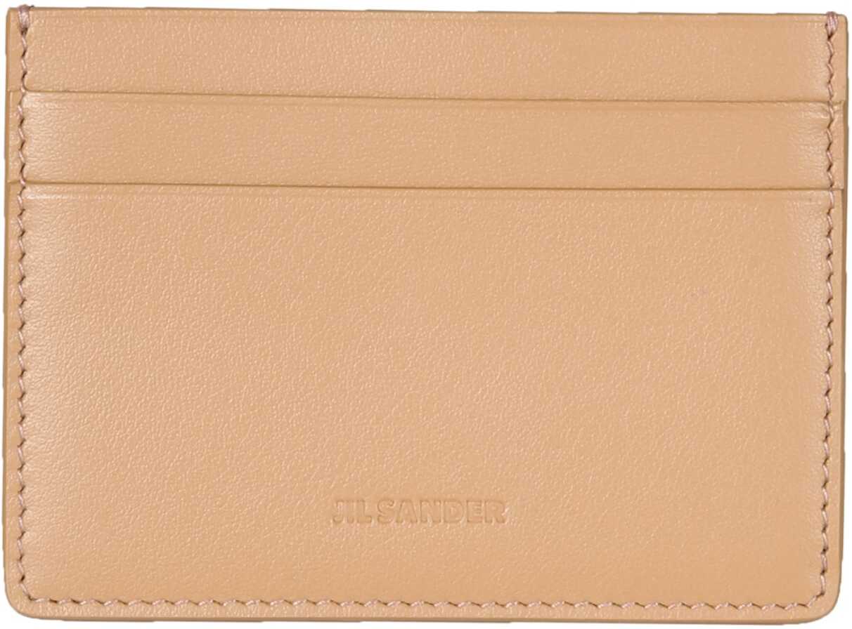 Jil Sander Leather Card Holder BEIGE