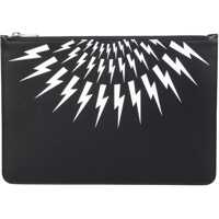 Genti de mana Pouch With Thunderbolt Print Barbati
