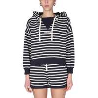 Hanorace Sweatshirt With Striped Pattern Femei