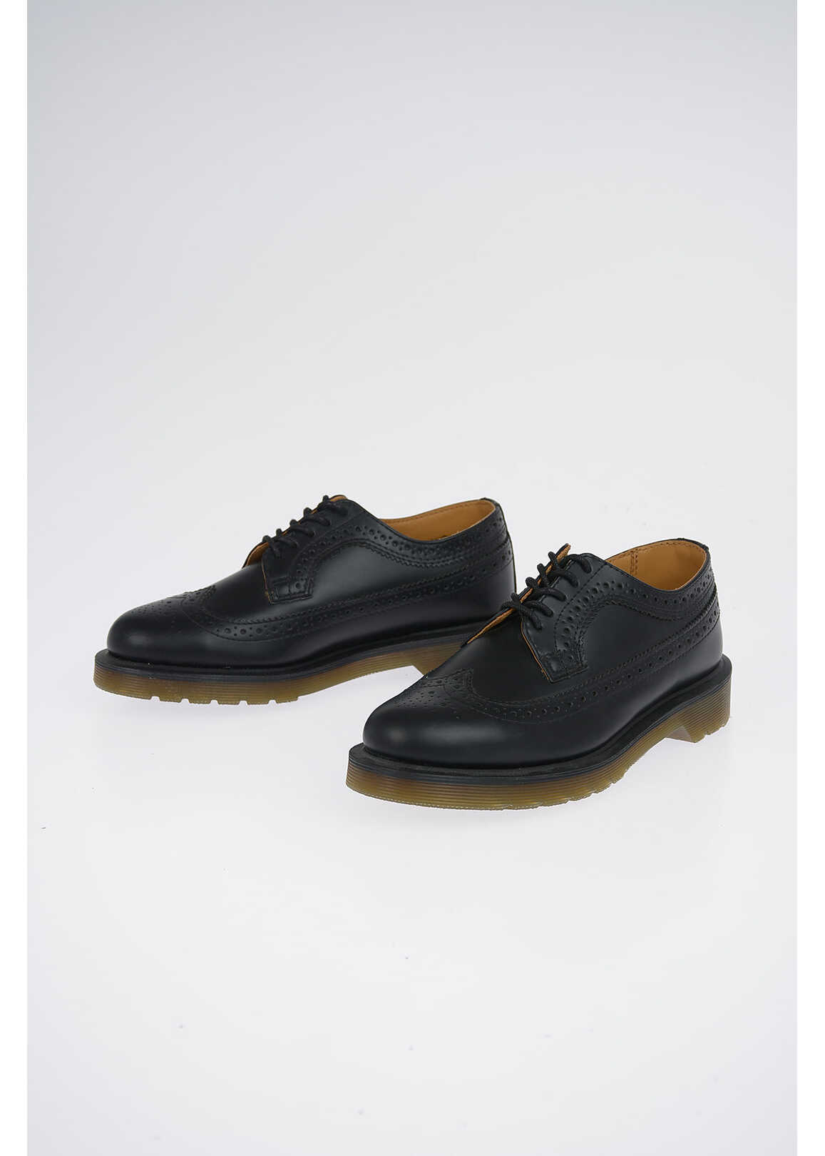 Dr. Martens Leather Smooth Brogue Derby Shoes* Black image6