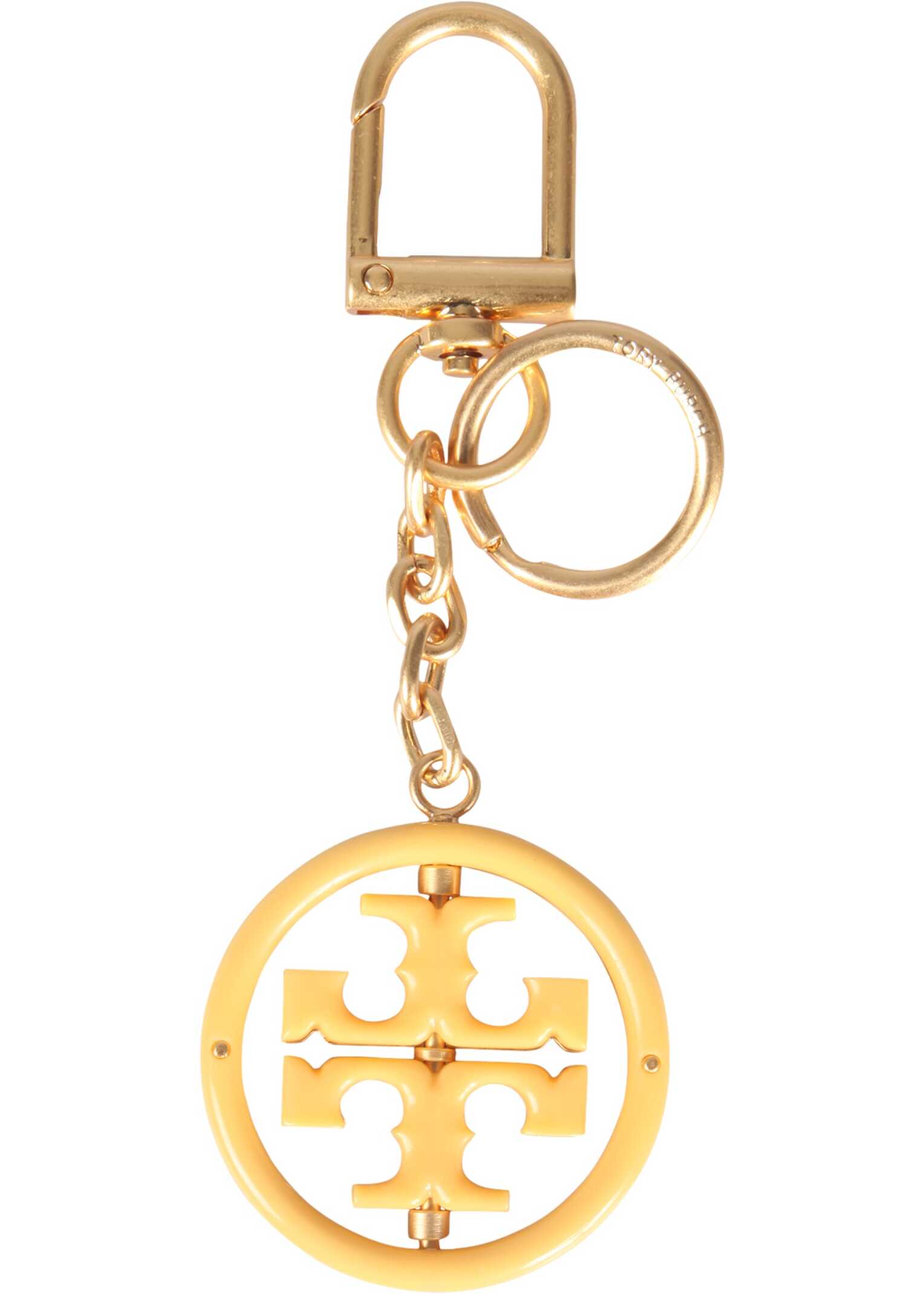 Tory Burch Key Ring With Logo GOLD