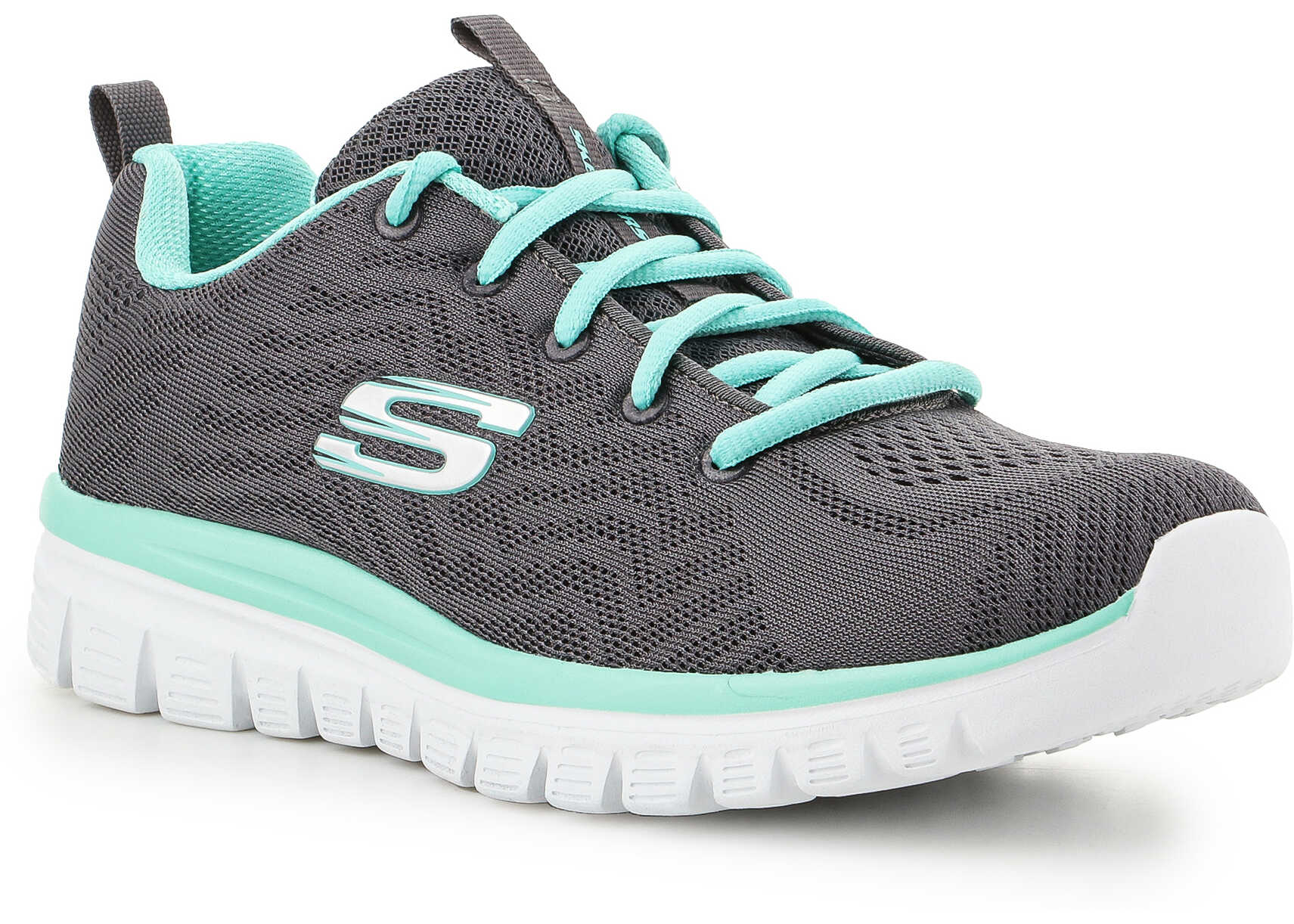 SKECHERS Sports shoes 12615 – CCGR Grey/Mint b-mall.ro