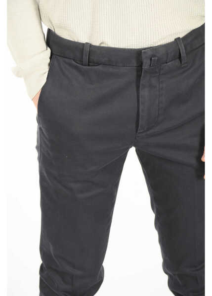 Pantaloni eleganti CORNELIANI 4 Pocket Tailored Wash Stretch Cotton Pants Blue Barbati (BM 8831223) 4