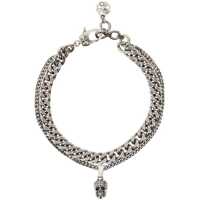 Bratari Chain Bracelet With Pave' Skull Barbati