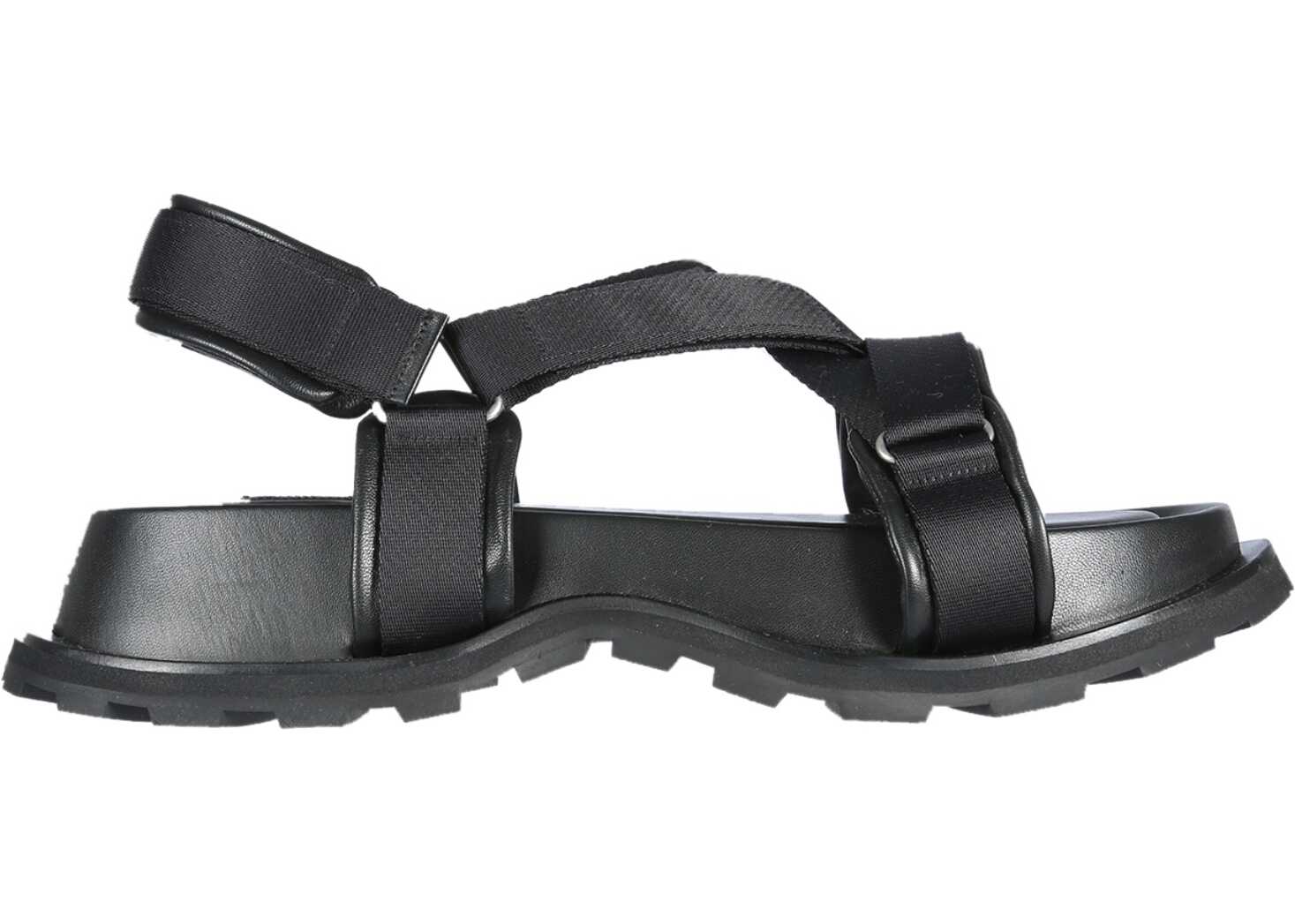 Jil Sander Platform Sandals BLACK