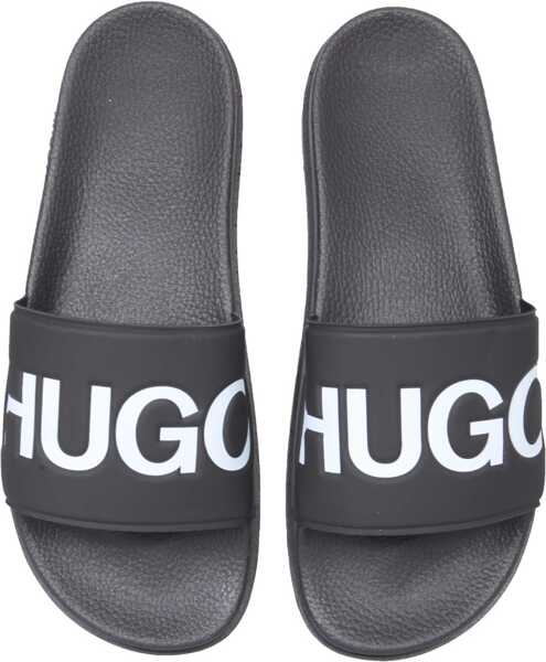 Papuci Hugo Boss Slide Match Sandals BLACK Barbati (BM 8837427) 2