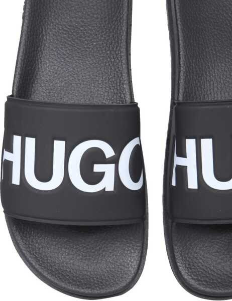 Papuci Hugo Boss Slide Match Sandals BLACK Barbati (BM 8837427) 4