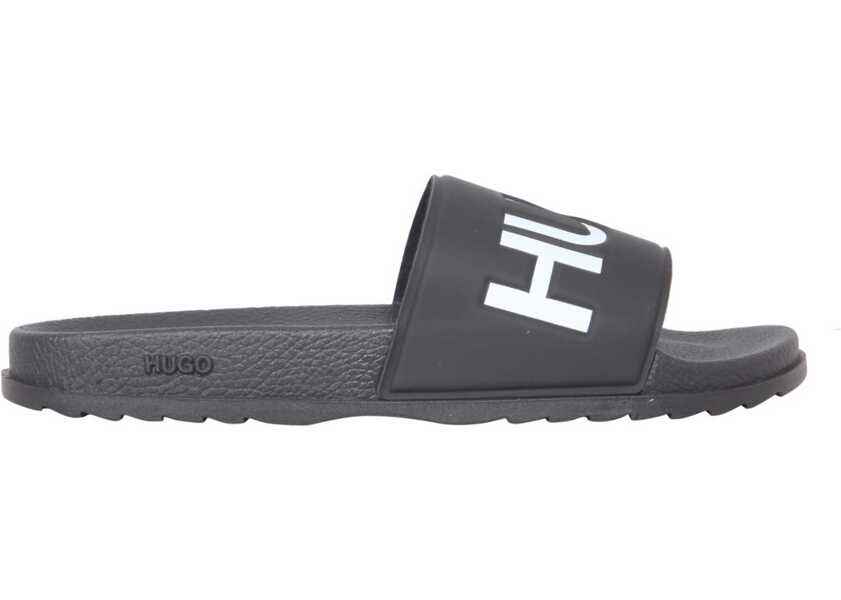 Papuci Hugo Boss Slide Match Sandals BLACK Barbati (BM 8837427) 1