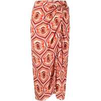 Fuste Sarong Skirt With Graphic Print Femei