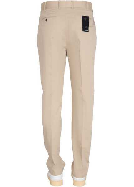Pantaloni casual Lardini Poplin Pants BEIGE Barbati (BM 8840649) 4