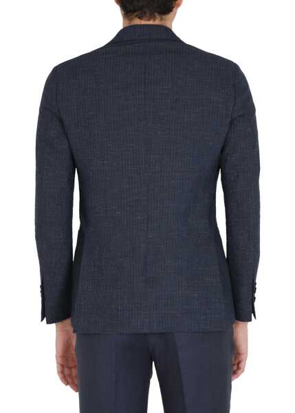 Sacouri office Lardini Single-Breasted Jacket BLUE Barbati (BM 8840652) 3