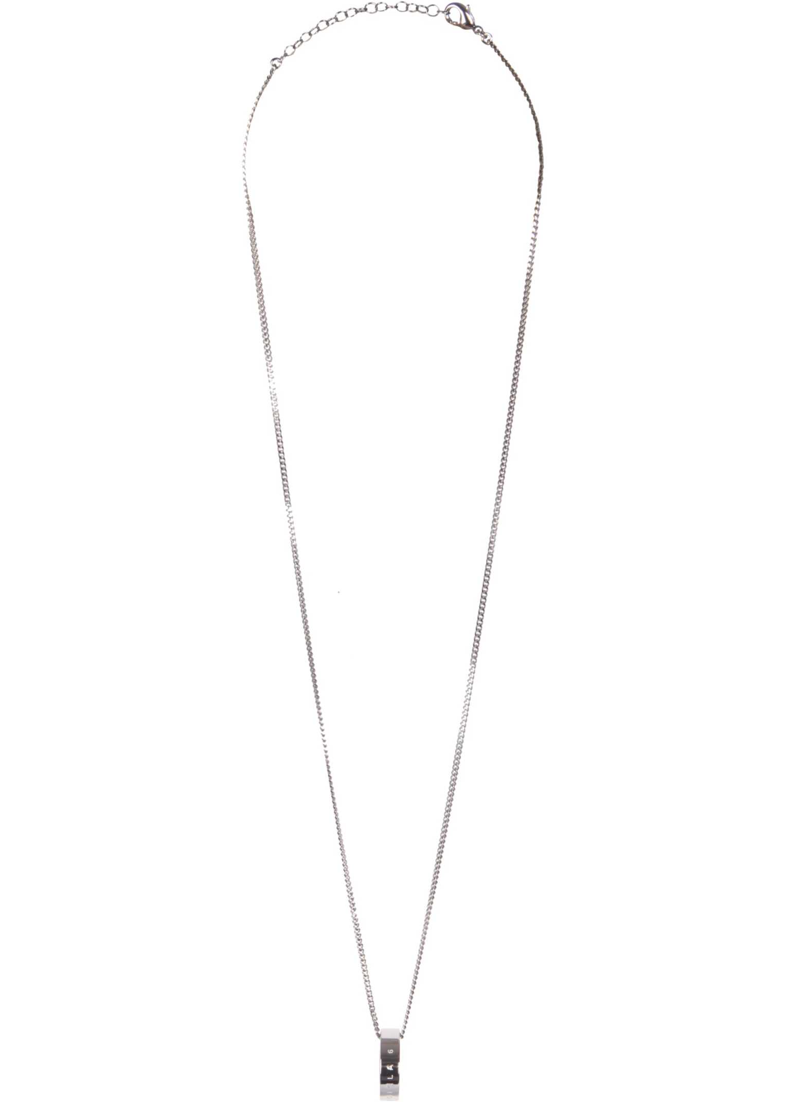 MM6 Maison Margiela Thin Necklace With Logo Ring SILVER image