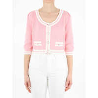 Cardigane Buttoned Cropped Cardigan Femei