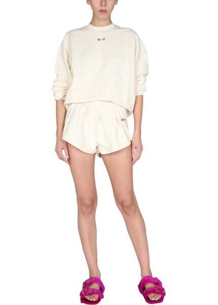 Pantaloni scurti MSGM Revers Shorts WHITE Femei (BM 8843502) 2