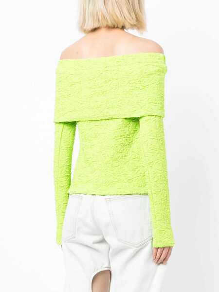 Bluze MSGM Boat Neck Top GREEN Femei (BM 8843517) 4