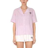 Bluze Stripe Print Shirt Femei