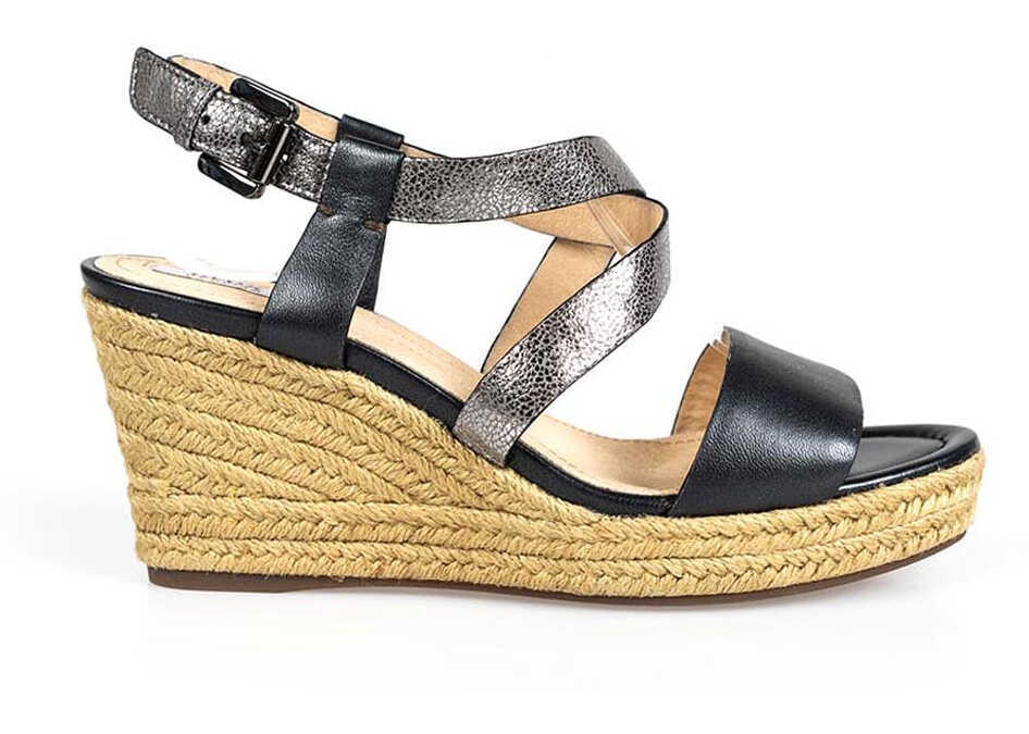 Sandale cu platforma Geox Soleil B D72N7B Czarny Femei (BM 8844252) 4