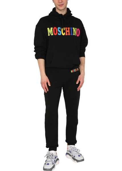 Treninguri Moschino Multicolor Logo Jogging Pants BLACK Barbati (BM 8859009) 2
