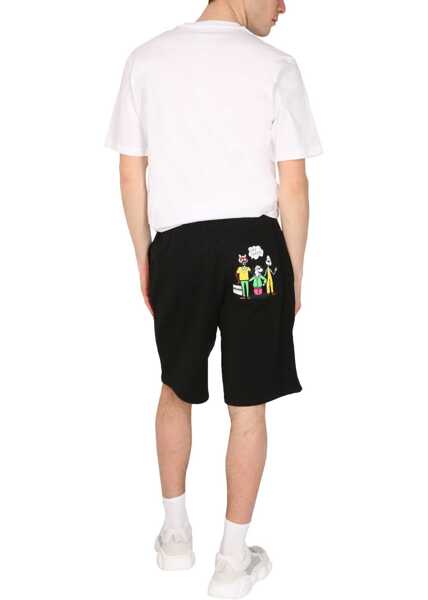 Pantaloni scurti Moschino Comics Characters Bermuda BLACK Barbati (BM 8859072) 2