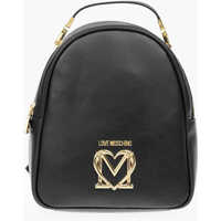 Rucsacuri Love Faux Leather Backpack With Golden Details Femei
