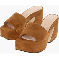 Saboti Si Statement Suede Mules 8,5 Cm Femei
