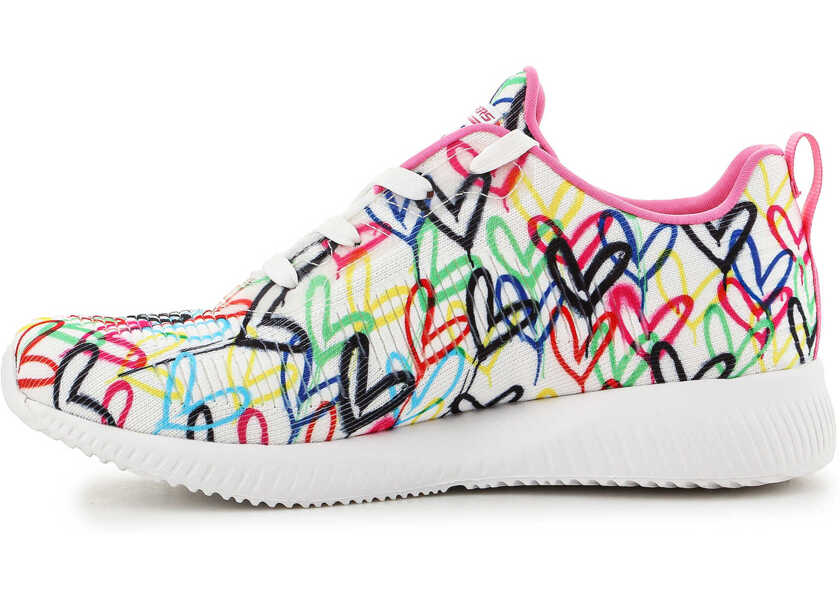 Sneakers SKECHERS Shoes Bobs Squad Starry Love 117092 - WMLT White/Pink Femei (BM 8866281) 4
