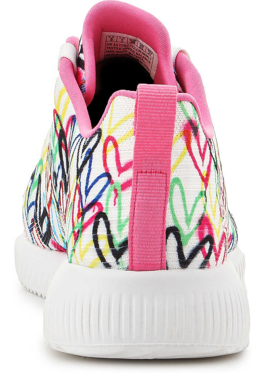 Sneakers SKECHERS Shoes Bobs Squad Starry Love 117092 - WMLT White/Pink Femei (BM 8866281) 5
