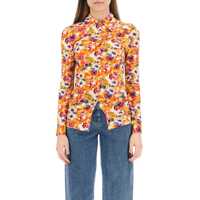 Bluze office Floral Print Shirt Femei
