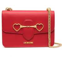 Genti de umar Love Faux Leather Shoulder Bag With Chain Femei