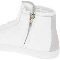 Incaltaminte Moschino Dama - Sneakers Moschino Love Leather High Top Sneakers With Velvet Heart And Side Zi White Femei (BM 8868834) - B-mall.ro