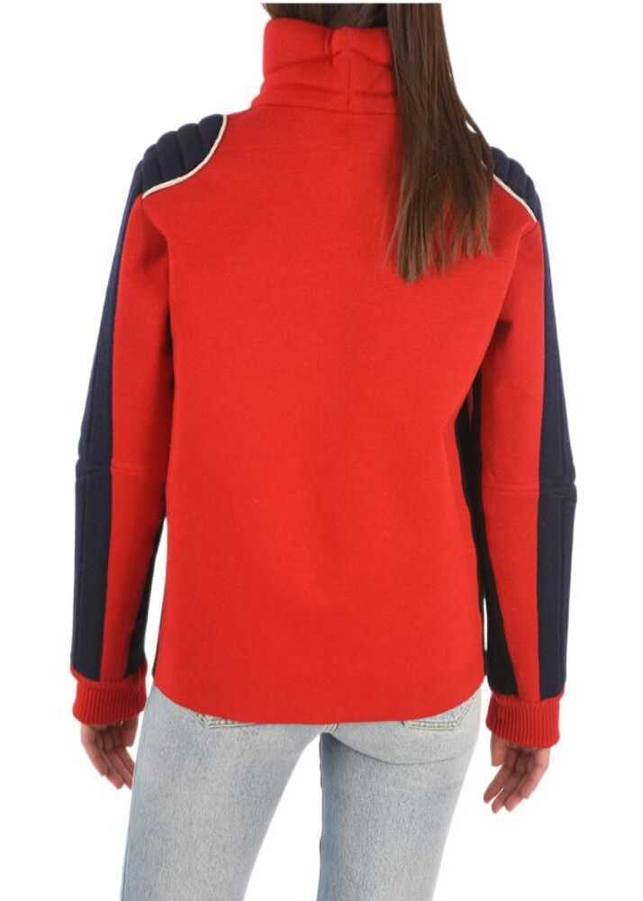 Jachete Maison Margiela Mm0 Turtleneck Jacket With Zip Closure Blue Femei (BM 8869065) 2