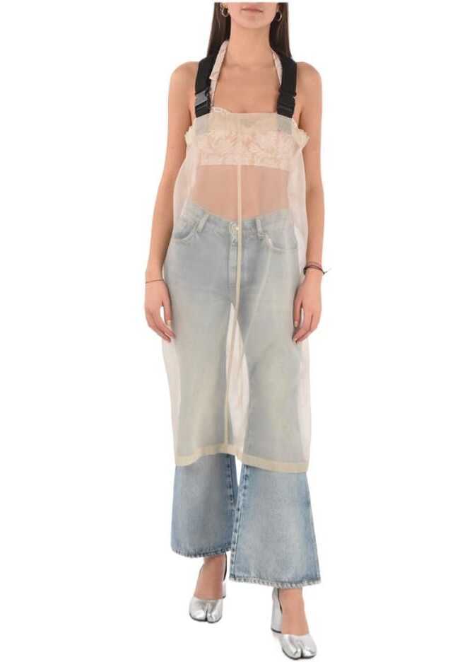 Rochii lungi Maison Margiela Mm0 Sheer Maxi Dress Pink Femei (BM 8869116) 4