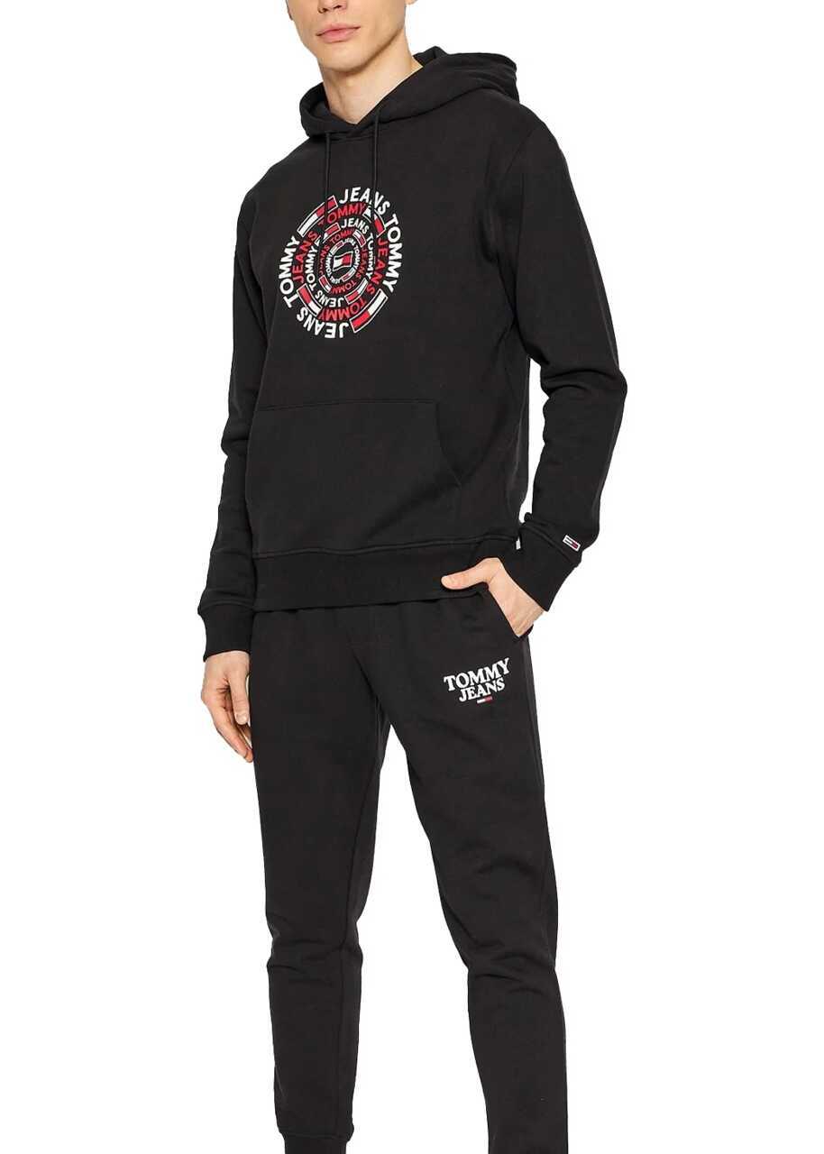 Hanorace Tommy Hilfiger Circular Graphic Hoodie DM0DM13288BDS Black Barbati (BM 8871255) 2